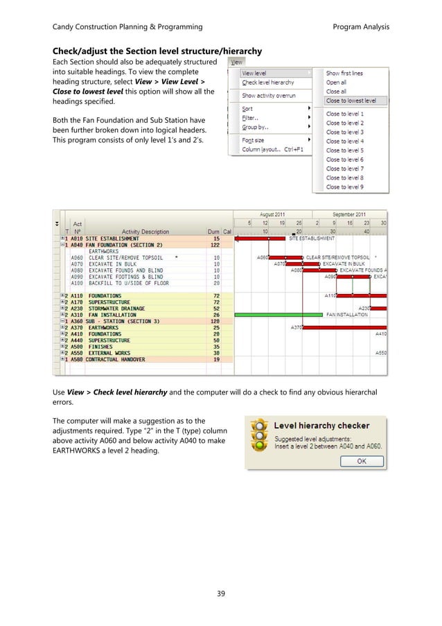 Construction Program Control Plan C202 construction planning and programming | PDF