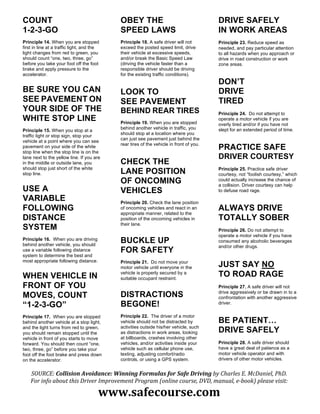 COLLISION AVOIDANCE PRINCIPLES handout flyer-1 | PDF