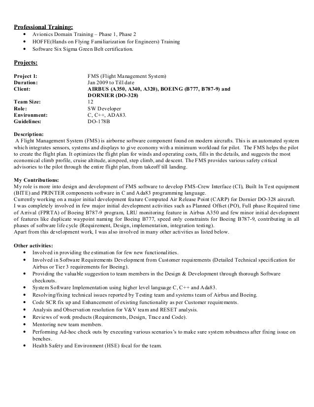 Do 178b resume