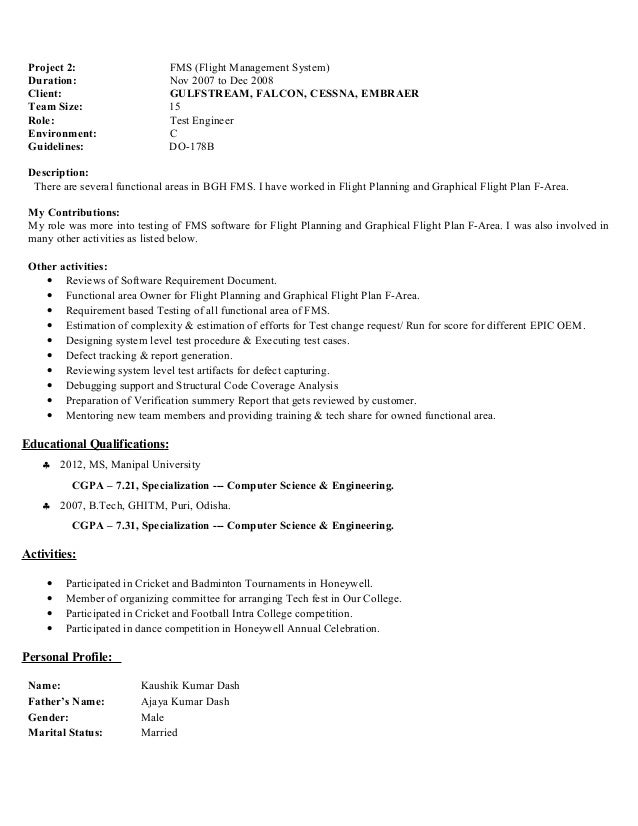 Do 178b resume
