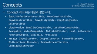 C++20 Key Features Summary | PDF