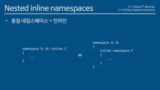 C++20 Key Features Summary | PDF