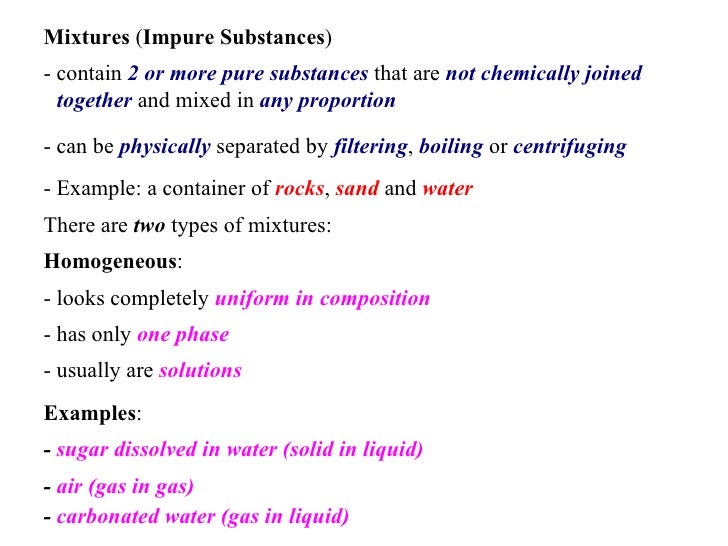 examples of classification of matter Ch. 2 classification of matter ppt.