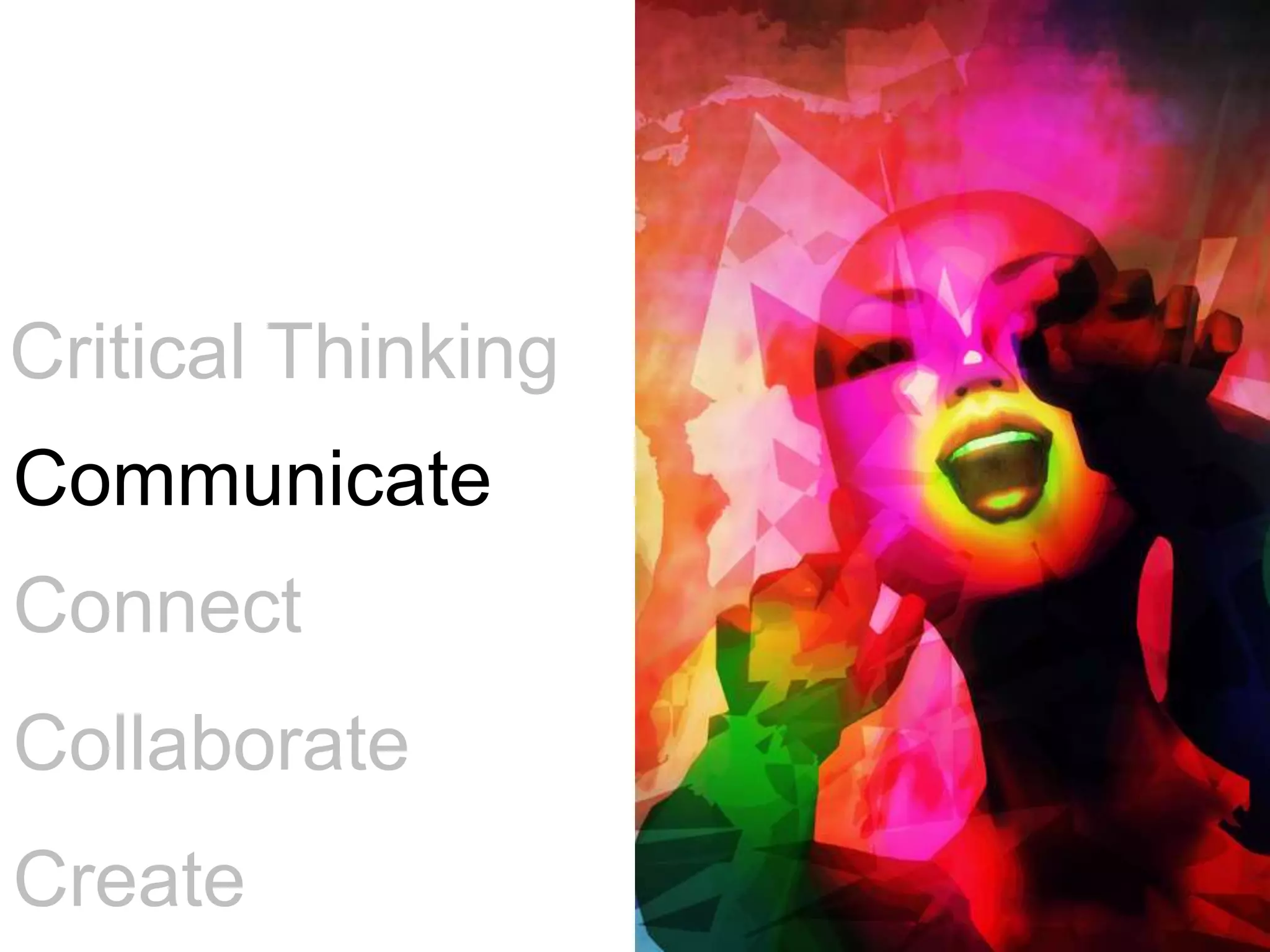 Critical ThinkingCommunicateConnectCollaborateCreate