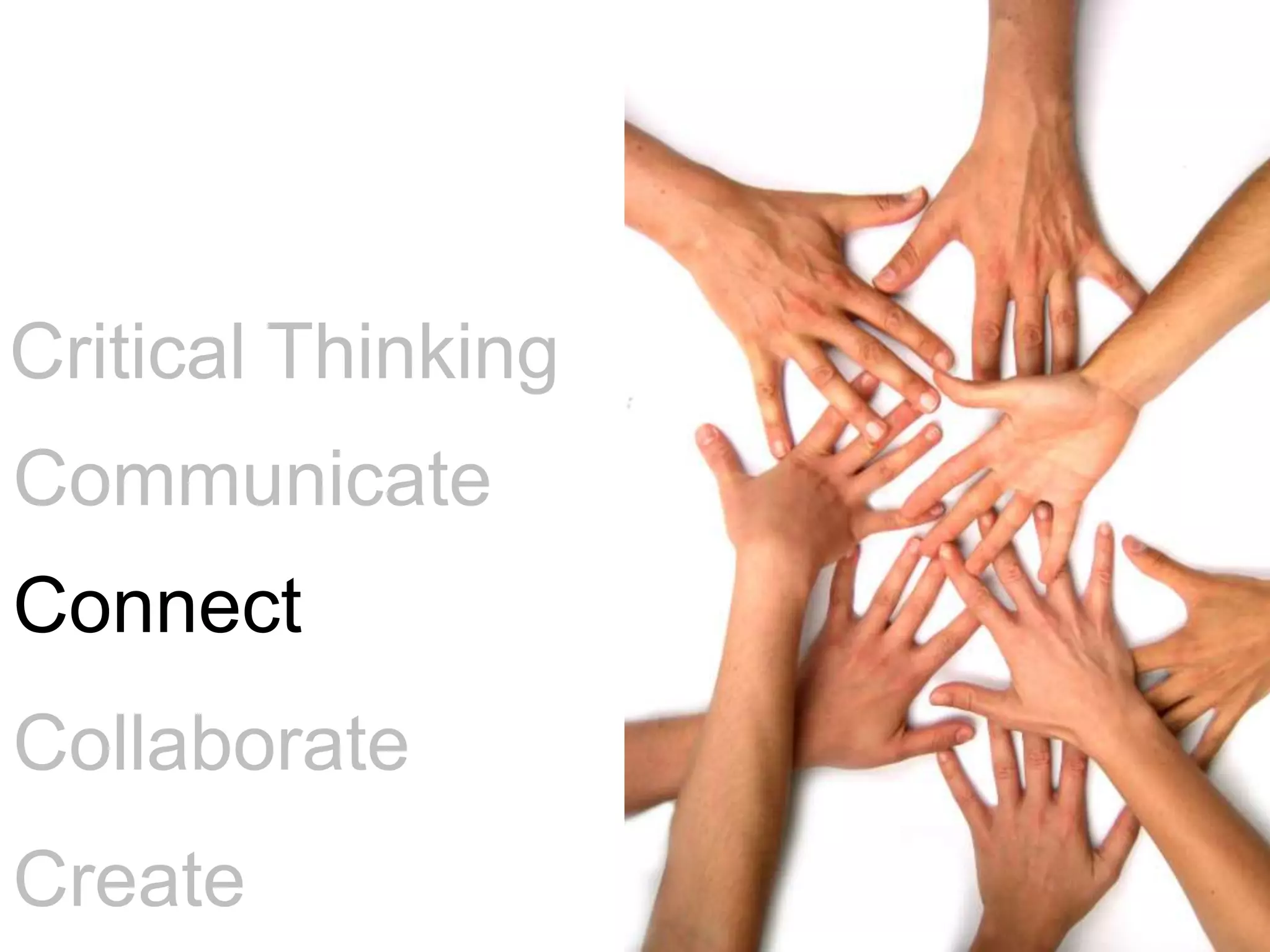 Critical ThinkingCommunicateConnectCollaborateCreate