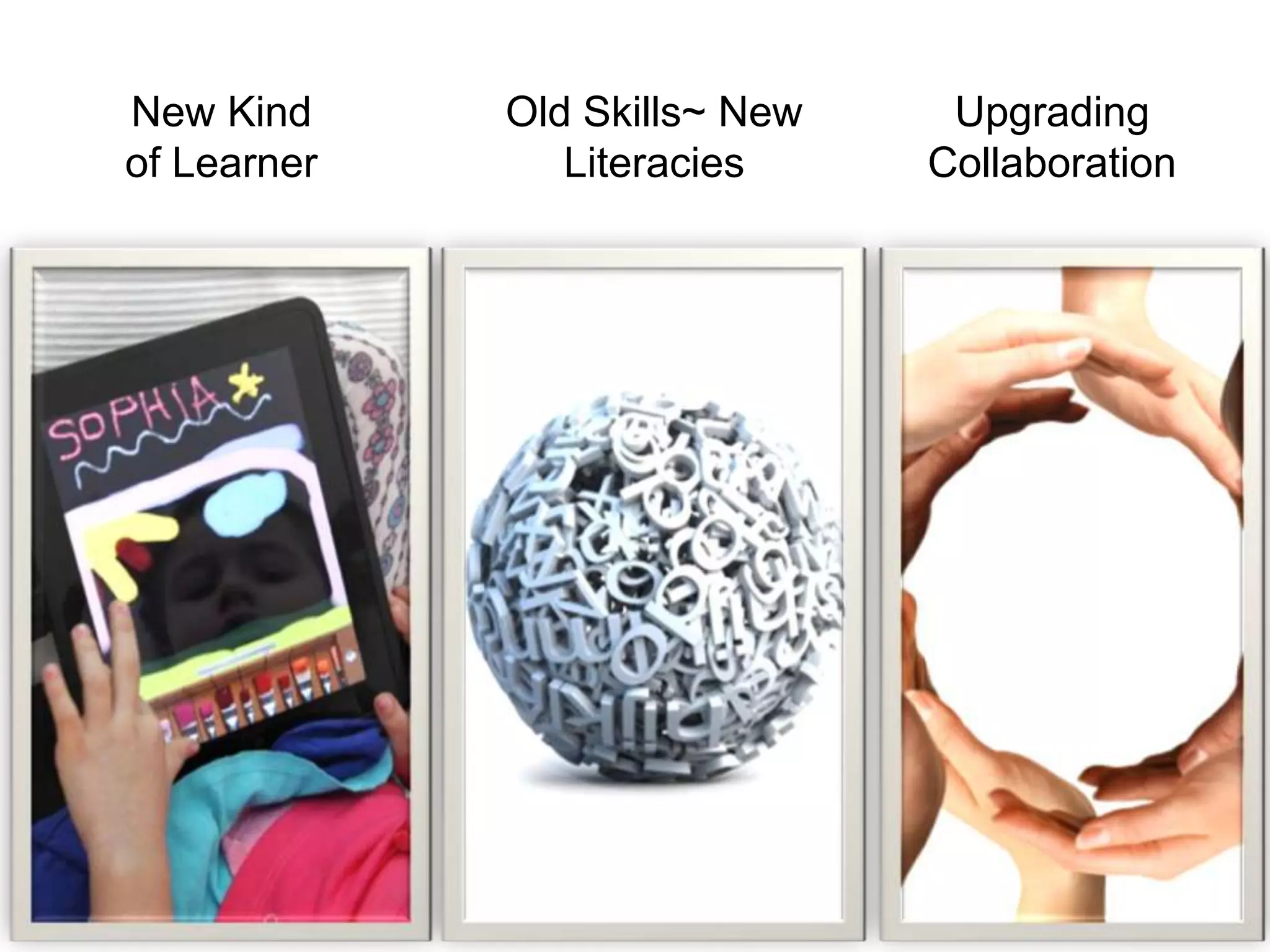 New Kind of LearnerUpgrading CollaborationOld Skills~ New Literacies
