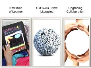 New Kind <br />of Learner<br />Upgrading <br />Collaboration<br />Old Skills~ New <br />Literacies<br />