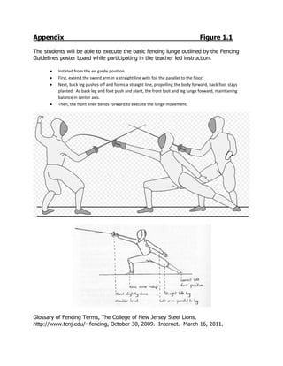 Fencing parry positions diagram