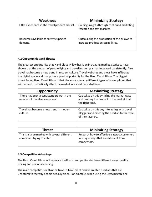 Business Plan Hand Cloud Pillow