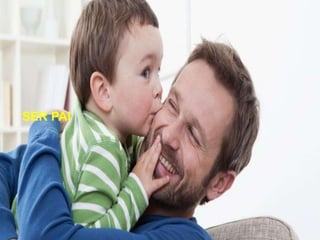 - É alimentar a vida dos filhos não apenas com o Pão material,
mas também o espiritual… também com a palavra amiga…
- É saber gastar tempo com os filhos: Muitos pais
puseram filhos ao mundo e não cresceram com os filhos;
depois talvez se queixam que não conseguem entender os filhos…
- É saber respeitar a liberdade dos filhos: sendo uma presença certa
na hora exata, respeitando a vocação de cada um...
- É saber confiar: As pessoas só confiam em que confiam nelas…
Pior que o erro, é perder essa confiança dos filhos...
SER PAI
 