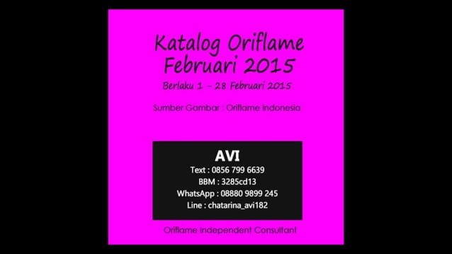 Katalog Oriflame Februari 2015 PPT