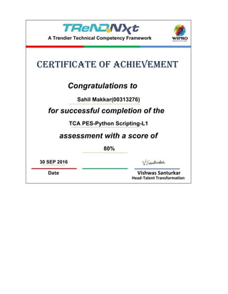 Sahil Makkar_python_certificate | PDF