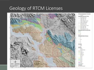 Geology of RTCM Licenses
 