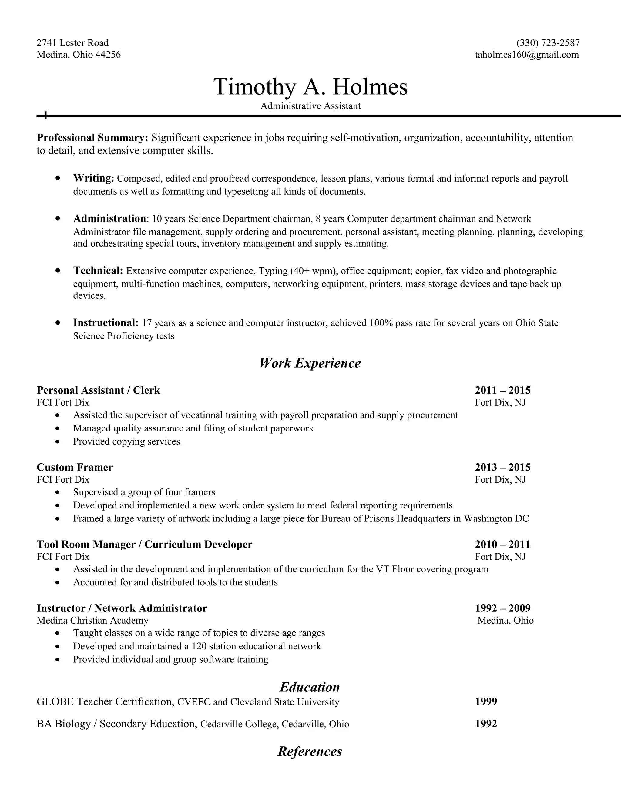 AA Resume 1 | DOC