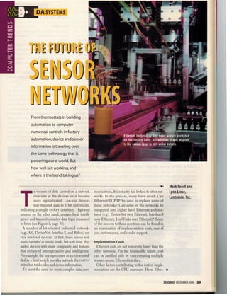 THE FUTURE OF SENSOR NETWORKS