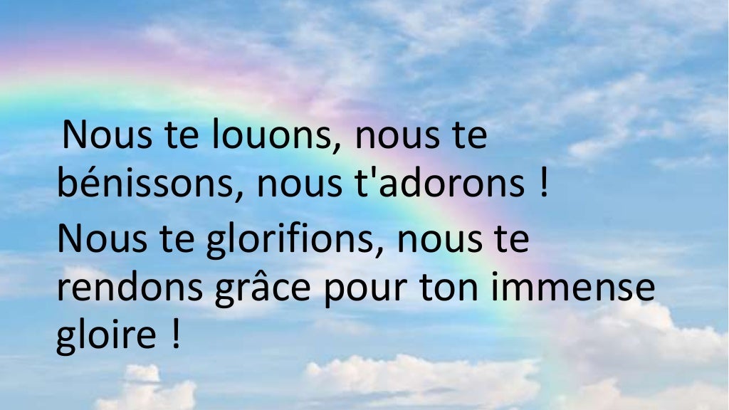 C242 1 Gloire à Dieu dans le ciel