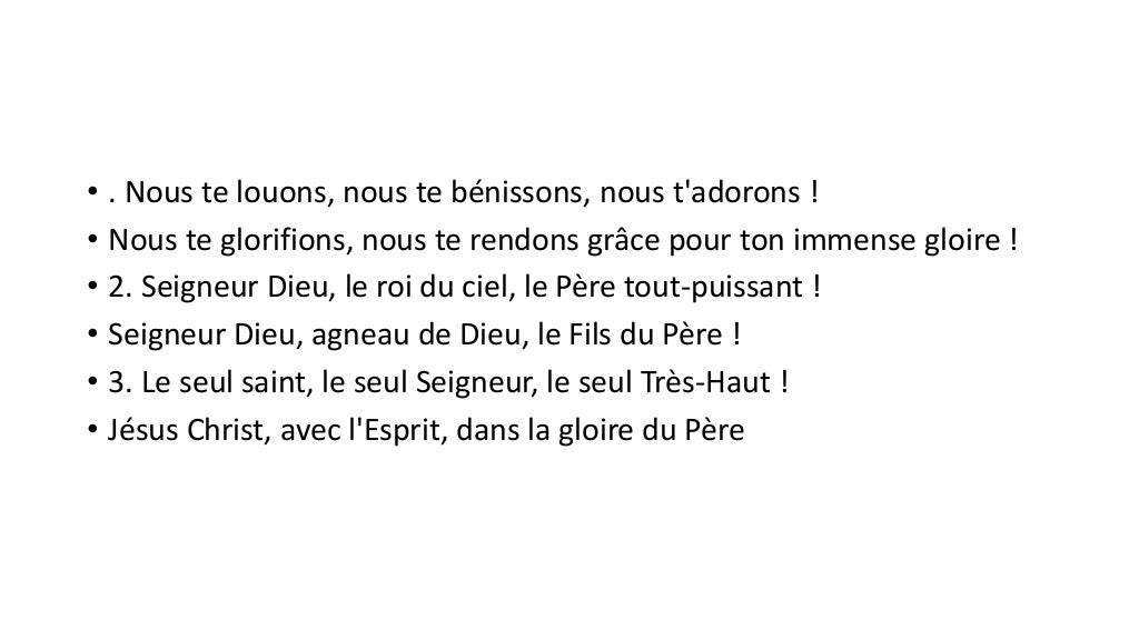 C242 1 Gloire à Dieu dans le ciel