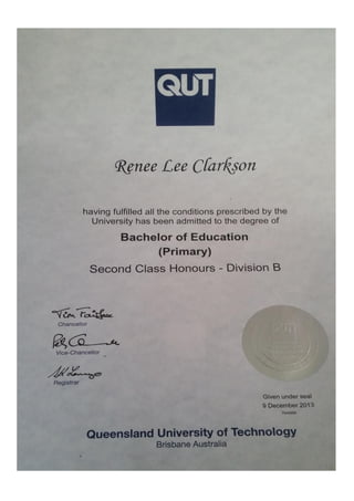 Bachelor of Education (Primary)