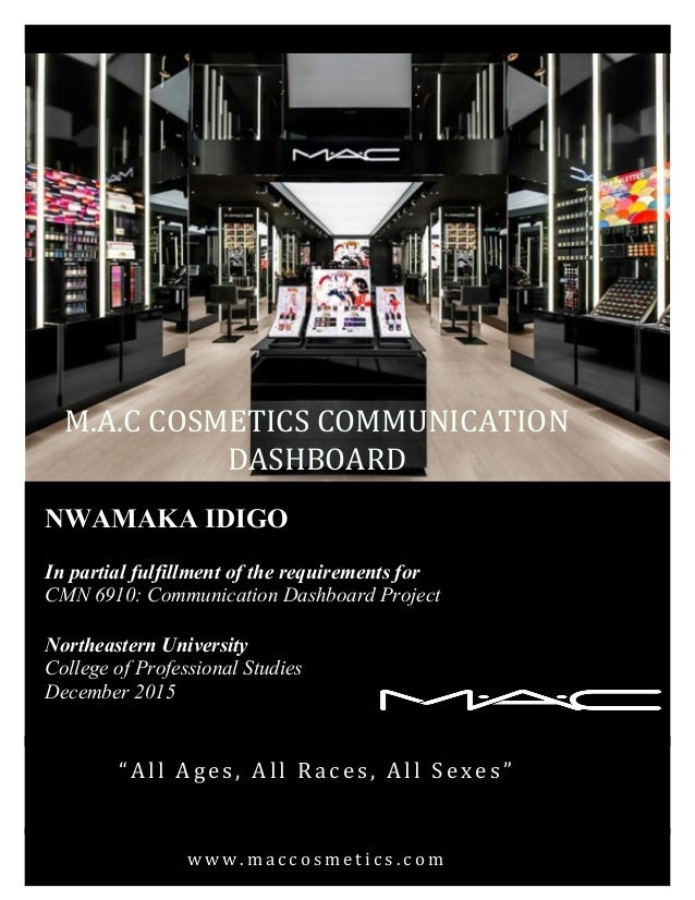 Mac Cosmetics Communication Dashboard