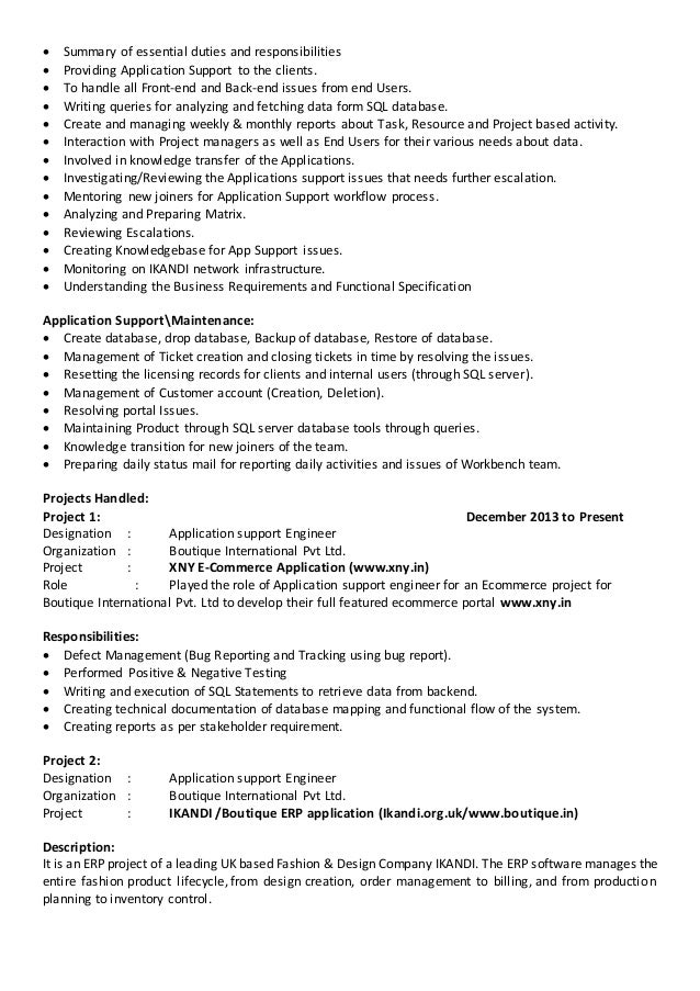 duties of it support