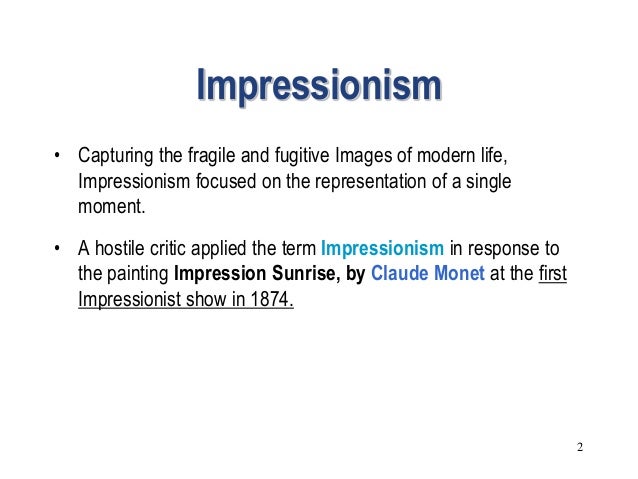 impressionism summary