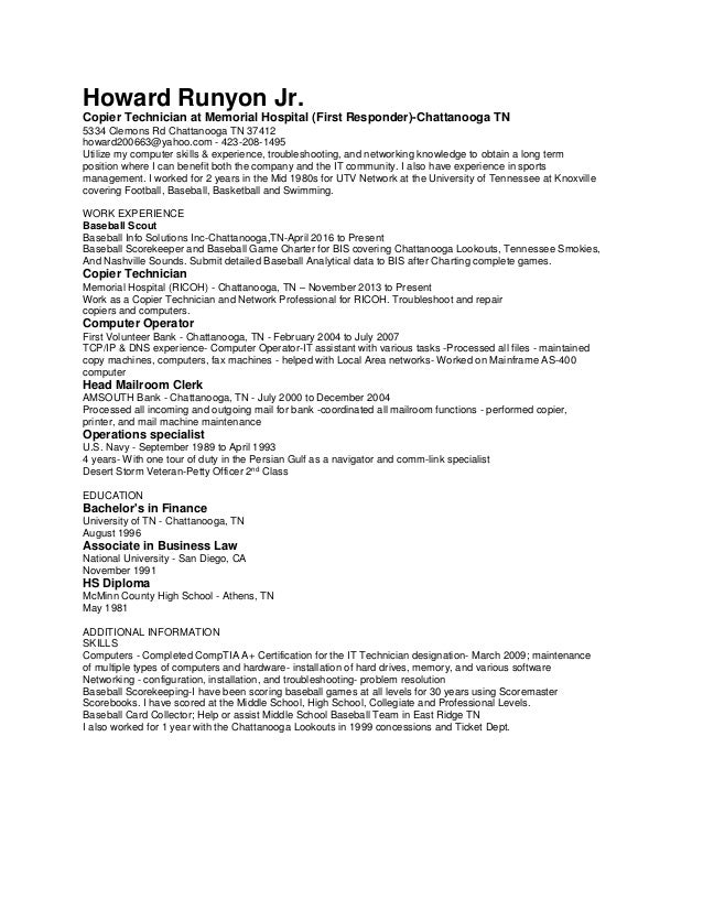 baseball resume baseball resume