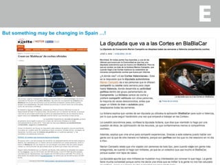 But something may be changing in Spain …!
17
 