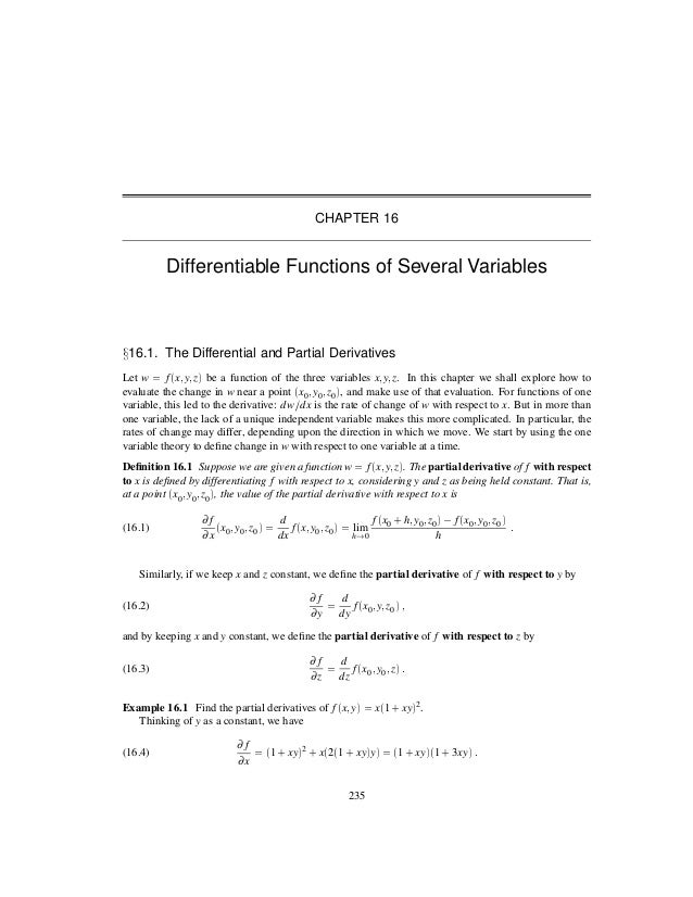 Diff Of Functions