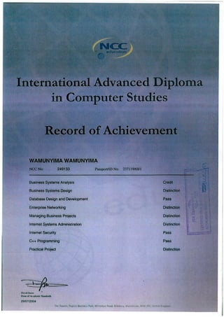 Advanced Diploma Grades