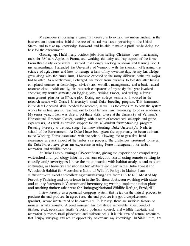 business personal statement