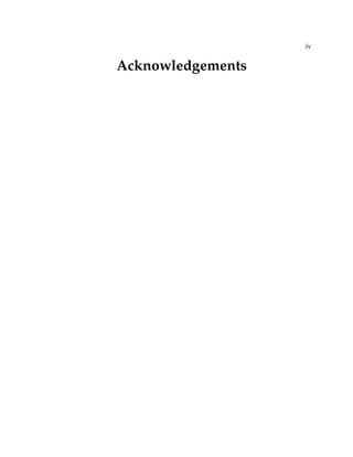 iv
Acknowledgements
 