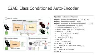 C2AE: Class Conditioned Auto-Encoder
 