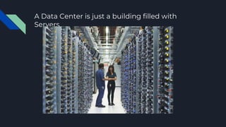 A Data Center is just a building filled with
Servers
 