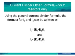 C2B - Voltage and Current DividerC2B - Voltage and Current Divider.pptx