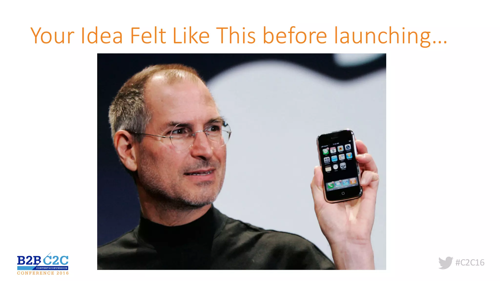 #C2C16
Your	Idea	Felt	Like	This	before	launching…
 