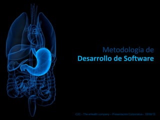 Metodología de
Desarrollo de Software
C2C - The eHealth company – Presentación Corporativa - 18/09/15
 