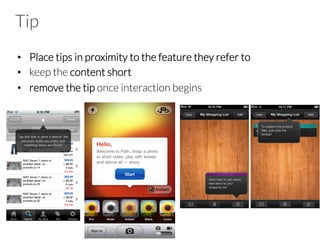 Video
•  Demos should showcase key features or show how to use
the application
•  Common video features (stop, pause, volume controls, etc,...)
should be provided
 