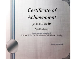 Honda Civic Virtual Learning