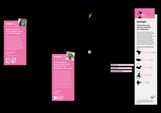 Insights: BrandZ™ BigData
Adapting to a brave new
world earns a premium
The most valuable apparel brands
tend to exhibit leadership, moving from
an omni-channel world to one that is
even more seamless for the shopper.
The brands therefore score highly on
innovation aspects.
The pay-off is that consumers view
these brands as more desirable. And
the brands manage to balance this desire
with more profitable pricing to maintain
a perception of good value.
Heritage and fast fashion
The UK-based brand Next reached its
core customers, women in their 30s or
40s seeking accessible fashion, with
product range, price, service and reliable
and quick delivery. Next operates around
500 stores in the UK and Ireland and
is present with over 170 franchises in
35 countries. It also maintains online
and catalog businesses. The brand
exemplifies how high-end fashion informs
High Street. Brand value rose 39 percent.
Along with its basic HM brand, HM
promoted its  Other Stories and COS
(Collection of Style) brands, which
provided a three-tiered offering. With
the added brands HM widens its appeal
while retaining its base of younger
consumers as their tastes and income
levels evolve. In August 2013, HM
launched ecommerce in the US, where
it operates approximately 300 stores,
its second largest market after Germany.
Zara, rose 15 percent in brand value
based on the success of its fast-fashion
formula, with around 1,900 stores in
87 countries.
Making brands accessible
With evolving attitudes about what
constitutes masculinity, more men feel
comfortable with fashion and color. This
trend, and international growth, helped
propel brands like Ralph Lauren, Hugo
Boss and Tommy Hilfiger, which appears
in the BrandZ™ category ranking for
the first time. Young families fueled the
strength in children’s wear.
Top Shop and J. Crew, competitive
brands that don’t appear in the BrandZ™
ranking, demonstrated clever ways
to make brands accessible. Top Shop
streamed its London Fashion Week
catwalk fashion show and, through
a partnership with Google, made it
interactive. J. Crew preceded its debut in
the UK with a pop-up store in London.
The death of more than 1,100 workers in
the collapse of the Rana Plaza apparel
factory, in Bangladesh, underscored
the challenge for brands attempting to
meet a competitive price point while at
the same time manage supply chains
responsibly. For some brands, like
Patagonia, social responsibility is at
the core of their appeal. All brands felt
pressured, however, to meet growing
consumer concern and interest in
product provenance.
The experience of Lululemon
demonstrated the vulnerability of a brand
that fails to meet its promise in the age of
social media. Having rapidly developed
a brand that stood for fashion and
functionality in clothing for exercising,
the brand stumbled when the stretch
fabric of some of its products performed
poorly and the company initially blamed
customers for the fault.
Spotlight
Consumers say	
ethical practices	
are important
Consumers in all regions of the
world say that it’s important that
companies act ethically. This
concern crosses many categories.
The topic is timely in apparel
where global brands organized
industry groups to investigate
complicated supply chains and
improve safety following the Rana
Plaza factory fire in Bangladesh.
Importance of corporate ethics
Brazil
US
China
Europe
India
Action Points for Brand Building
1. Keep the promise
The convergence of apparel and
technology will expand the possibilities
for product performance. For brands
that means more opportunities to excite
consumers – or disappoint them.
2. Signify quality
Whether the logo is visible or hidden
inside on the label, brand assures
customers that they’re buying a quality
product that makes them feel discerning.
3. Do digital politely
Observe appropriate etiquette in social
and digital. Don’t join a conversation
uninvited, just to be present. You may
generate resentment. Earn the right to
participate. Don’t intrude. Comment
when it’s appropriate and authentic.
Different 118
Creative 108
Leading the way 108
Insight
Online fashion
shows invite more
consumers to
experience the brand
At fashion shows it used to be
the elite who were in the front
row. Now brands are inviting a
much wider audience to watch
these events live and online. Many
may not be able to afford the
brand yet, but they can begin to
emotionally invest in it. The brand
is saying, you’re invited to this
show and please aspire to be part
of this world. You’ll see that it’s as
wonderful as we profess it to be.
Consumers feel that they’re in the
know.
Lauren Smith
Strategist
Digit London
Lauren.Smith@digitlondon.com
Source: TGI 2013 / Percent who agree:
It’s important that a company act ethically.
Europe includes the UK, Spain, Germany
and France.
85
73
72
67
56
Insight
Brands need to
work harder to gain
customer loyalty
People can be cynical and
disappointed by brands.
Today, with ecommerce and
social media, brands need to
work harder to gain shopper
loyalty. But if brands can deliver
consistently good experiences
across channels, while offering
elements of surprise and delight,
people will remain interested and
loyalty will be strong.
Jessica Swinton
Consultant
Brand Union
Jessica.swinton@brandunion.com
Top 10 Apparel
All brands average = 100
Source: BrandZ™ database
Consumer and Retail | Apparel
58  BrandZ™ Top 100 Most Valuable Global Brands 2014 59
Section 03  |  The Categories
 