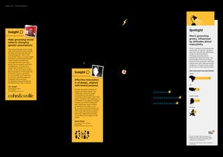 Spotlight
Men’s grooming
grows, influenced
by attitudes about
masculinity
Once a category focused almost
exclusively on women, personal
care now includes an expanding
range of men’s products.
Changing attitudes about
masculinity drive the trend. The
percentage of men purchasing
personal care products varies by
market and local male grooming
traditions. In South Korea, make-
up for men is a thriving business.
Men’s personal care purchasing
Brazil
US
South Korea
Europe
14
14
8
35
Events and brand
building
In a fragmented media landscape, brands
like Cover Girl, Garnier and Gillette
reached audiences using traditional
media selectively, at the Grammys or the
Oscars, events about fashion and beauty,
when people were paying attention and
possibly using a second screen to text
and tweet.
In Seoul, South Korea, Clinique opened
the Clinique Chubby Lounge, an
interactive pop-up shop, with an
appearance by well-known Korean
actress Park Bo Young drawing attention
for the brand’s Chubby Stick Moisturizing
Lip Color Balm.
Dove worked to make a product
ingredient the brand message. It
promoted Nutrium Moisture, a key
ingredient of its moisturizer, and
expanded the ingredient to its deodorant
products. By focusing on one patented
ingredient the brand simplified its claims
across much of its range.
Social responsibility remained important.
Gillette sponsored Movember, an event
that takes place during November when
men refrain from shaving during the
entire month to call attention to a fund
raising effort supporting men’s health.
L’Oréal gained attention for its efforts to
reduce packaging waste.
Fast growing markets
The West continued to be influenced by
the importance of beauty and personal
care in Asian markets, such as South
Korea and China, where natural
ingredients are important and an
alphabet soup of skin care products
covers most needs.
Estée Lauder expanded its skin care
business in China as a prestige brand,
entering lower tier cities and driving
ecommerce and mobile activities.
Estée Lauder launched Osiao,
a skincare formulation designed
for Asian customers.
Action Points for Brand Building
1. Know the brand
Understand what the brand stands for.
Express that meaning in everything from
products on the shelf, to in-store shopper
marketing, social media and advertising.
2. Focus
Don’t try to be everything to everyone.
It’s a temptation some personal care
brands can’t seem to resist, but it dilutes
brand clarity.
3. Innovate
Harness technology to improve product
efficacy and serve evolving consumer
needs and visions of beauty.
4. Communicate
Social media is a good place to cultivate
and sustain consumer trust, to educate
and have a conversation about products
and ingredients.
Insights: BrandZ™ BigData
Insight
Effective Innovation
is strategic, aligned
with brand purpose
Brands innovate to deliver on
unmet consumer needs. The
challenge is that they begin
to innovate for the sake of
innovating and to gain more shelf
space. However, their approach to
innovation is not always strategic
in nature and fails to align with
their brand and what it offers.
Sometimes the stretch is too
far, to where the brand does not
really have permission to stretch.
As a result, the brand portfolio
becomes fragmented and this
in turn dilutes the equity of the
brand.
Nicole Prefer
Associate Director, Strategy
Brand Union
Nicole.Prefer@brandunion.com
Creating and delivering 	
a great experience
The top personal care brands succeed
by setting up and communicating
a positive promise, delivering a
great experience that meets or
exceeds that promise, creating
strong recommendation and leaving
an impression of the brand being
innovative (leading the way). Source: BrandZ™ database
Top 10 (compared to Average)
Top 10 personal care brands
Aware of Promise 34% (+9%)
Would Recommend 56% (+10%)	
Leading the Way 50% (+12%)
Insight
Male grooming trend
reflects changing
gender assumptions
Male grooming has come a long
way in the past few years, fueled
by Millennial attitudes and the
changing gender roles in the
household. There is a more united
approach to the household with
responsibilities divided less
along gender lines and more
along shared interests and time
management. The man isn’t
always the breadwinner in the
family. At the same time, there’s
been resurgence of the idea that
it’s OK for a guy to be manly
or for a woman to be feminine.
So the household broadening
of gender roles has been
accompanied by permission to
be distinctively male or female.
Jim Joseph
Chief Branding Officer
Cohn  Wolfe
jim.joseph@cohnwolfe.com
L’Oréal withdrew its Garnier brand from
China, probably because of pressure on
profits as improved local brands offered
products at lower prices. The move
enables L’Oréal to focus investment on
the L’Oréal brand itself and other brands
it markets in China, such as Lancôme.
Lancôme reinforces its presence in China
with innovative digital marketing that
includes a website, social networks and
a makeup blog.
The economic slowdown in Brazil
affected the brand value of Natura,
a Brazilian brand leader in natural care
products. Natura remains the only
brand in the BrandZ™ personal care
ranking based outside of Europe or
North America.
Source: TGI 2013 / Base: All adults 18+
Percent of male respondents who agree:
I spend a lot of money on toiletries and
cosmetics for personal use
Europe includes the UK, Spain, Germany
and France
Consumer and Retail | Personal Care
70  BrandZ™ Top 100 Most Valuable Global Brands 2014 71
Section 03  |  The Categories
 