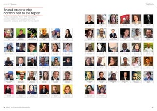 Brand experts who
contributed to the report
These individuals, from WPP companies,
provide additional thought leadership,
research, analysis and insight to the report.
Alasdair Lennox
Fitch
Lauren Smith
Digit
Eleanor Sellar
Added Value
Ali Rana
Millward Brown Digital
Obi Ike
Rockfish Interactive
Jamie Jones
Millward Brown
Albert Sim
Milward Brown
Lloyd Burdett
The Futures Company
Charles Duncan
VML
Robin Sherk
Kantar Retail
Gabe Dorosz
Blast Radius
Shane Atchison
Possible
Aleksandra Iljina
Mindshare
Anna Manago
Added Value
Parnika Mehta
Millward Brown
Spencer Osborn
Ogilvy
Allen Adamson
Landor
Mayank Agarwal
Millward Brown
Chris Gidez
HK Strategies
Ron Caroll
YR
Geoff Beattie
Cohn  Wolfe
Muralidhar Salvateeswaran
Millward Brown
Duncan Stoddard
Mindshare
Anna Shaw
Mindshare
Philip Herr
Millward Brown
Diane Epstein
Brand Union
Surekha Poddar
Millward Brown
Anastasia Kourovskaia
Milward Brown Optimor
Mike Raleigh
Geometry
Chris Pratt
HK Strategies
Sana Carlton
Millward Brown
Scott Symonds
AKQA
Doug Poad
JWT
Vatsala Rathore
TNS
Amy Li
TGI
Saurabh Sharma
Ogilvy
Hayes Roth
Landor
Nigel Hollis
Millward Brown
Sue Pratt
Salmon
Anne Zybowski
Kantar Retail
Ray Gaul
Kantar Retail
Eduardo Tomiya
Brand Analytics
Andrew Curry
The Futures Company
Nicole Prefer
Brand Union
Clark Wooten
KBM Group
Shelley Diamond
YR
Haze He
Millward Brown
Stephan Pretorius
Acceleration
Aurora Yasuda
Millward Brown
Rob McCave
Mindshare
Elaine Quirke
Mindshare Luxury
Mark Edwards
TGI
Eric Duchamp
PeclersParis
Ian Gourley
Barrows
Jessica Swinton
Brand Union
Jim Joseph
Cohn  Wolfe
Karen Imbrogno
KBM Group
Joanna Seddon
Ogilvy
Jason Burby
Possible
Jonathan Dodd
Geometry
Hugh McGilligan
Millward Brown Optimor
Jeremy Nathan
WPP
Brand Experts
140  BrandZ™ Top 100 Most Valuable Global Brands 2014 141
Section 04  |  Resources
 
