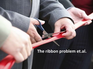 The ribbon problem et.al.
 