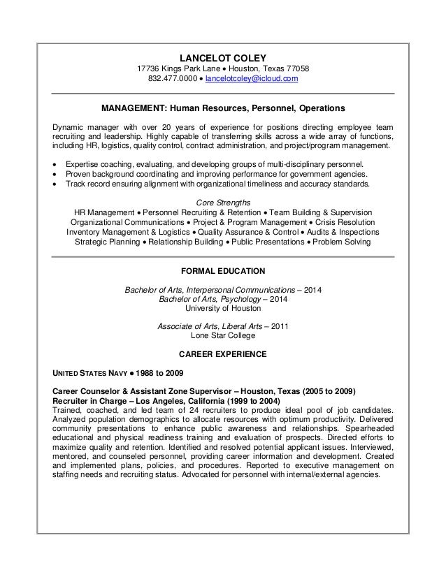 senior recruiter resume