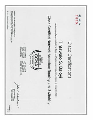 ccna certificate