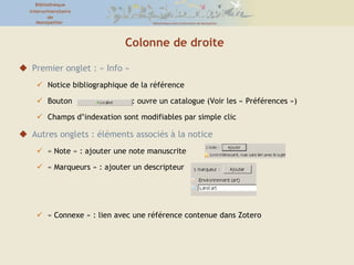 Janvier-Février 2011Rédiger une bibliographieNormes bibliographiques : comment citerBien repérer le type de document que l’on souhaite citer (livre, article,…)Y a-t-il un auteur, plusieurs auteurs, pas d’auteur (œuvres anonymes) ?Quelle est la date du document (première publication) ?Les éléments indispensables d’une citation (en fonction du type de document) : auteur, titre, titre de la source, date, pages, lien,…Des styles bibliographiques différents (normes françaises, MLA, APA)