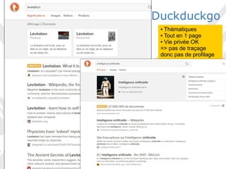 2017-2018
C2I – Domaine 4 – FST Université de La Réunion
18
Duckduckgo
● Thématiques
● Tout en 1 page
● Vie privée OK
=> pas de traçage
donc pas de profilage
 