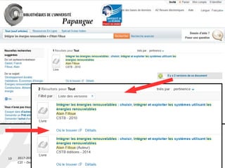 2017-2018
C2I – Domaine 4 – FST Université de La Réunion
10
 