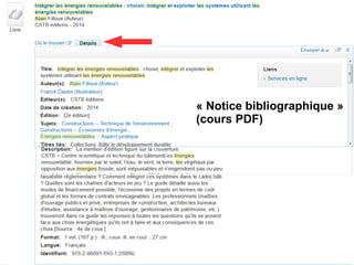 2017-2018
C2I – Domaine 4 – FST Université de La Réunion
11
« Notice bibliographique » 
(cours PDF)
 