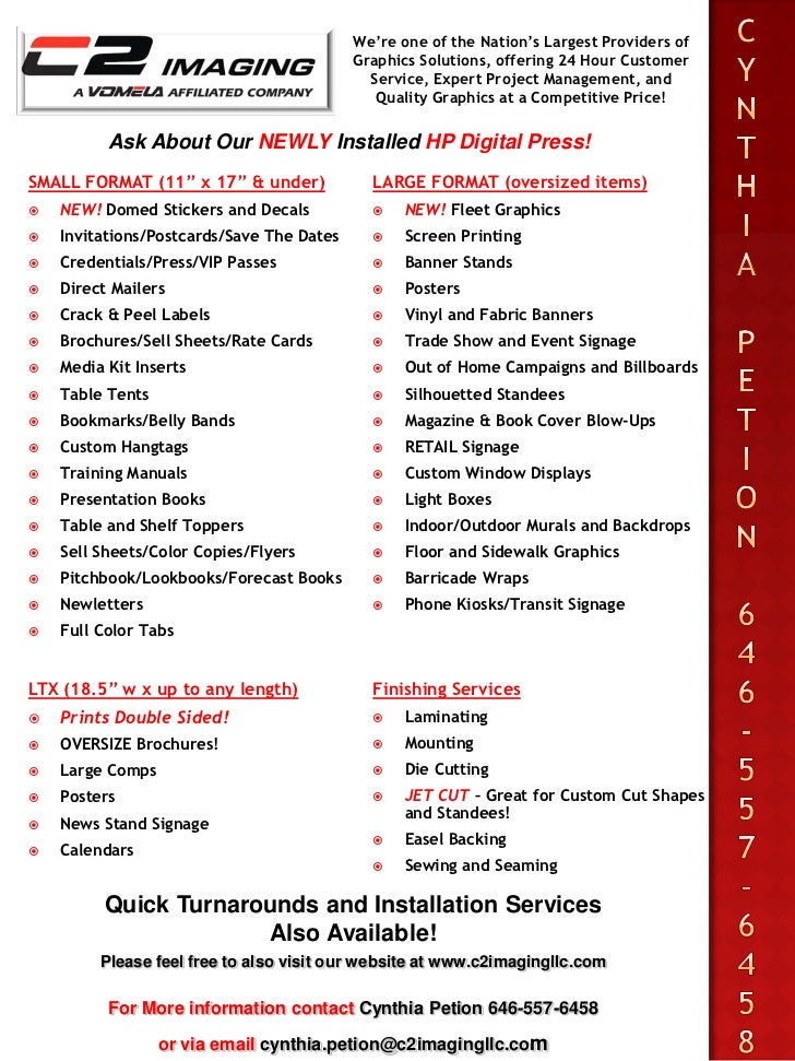 C2 Imaging Services 2011