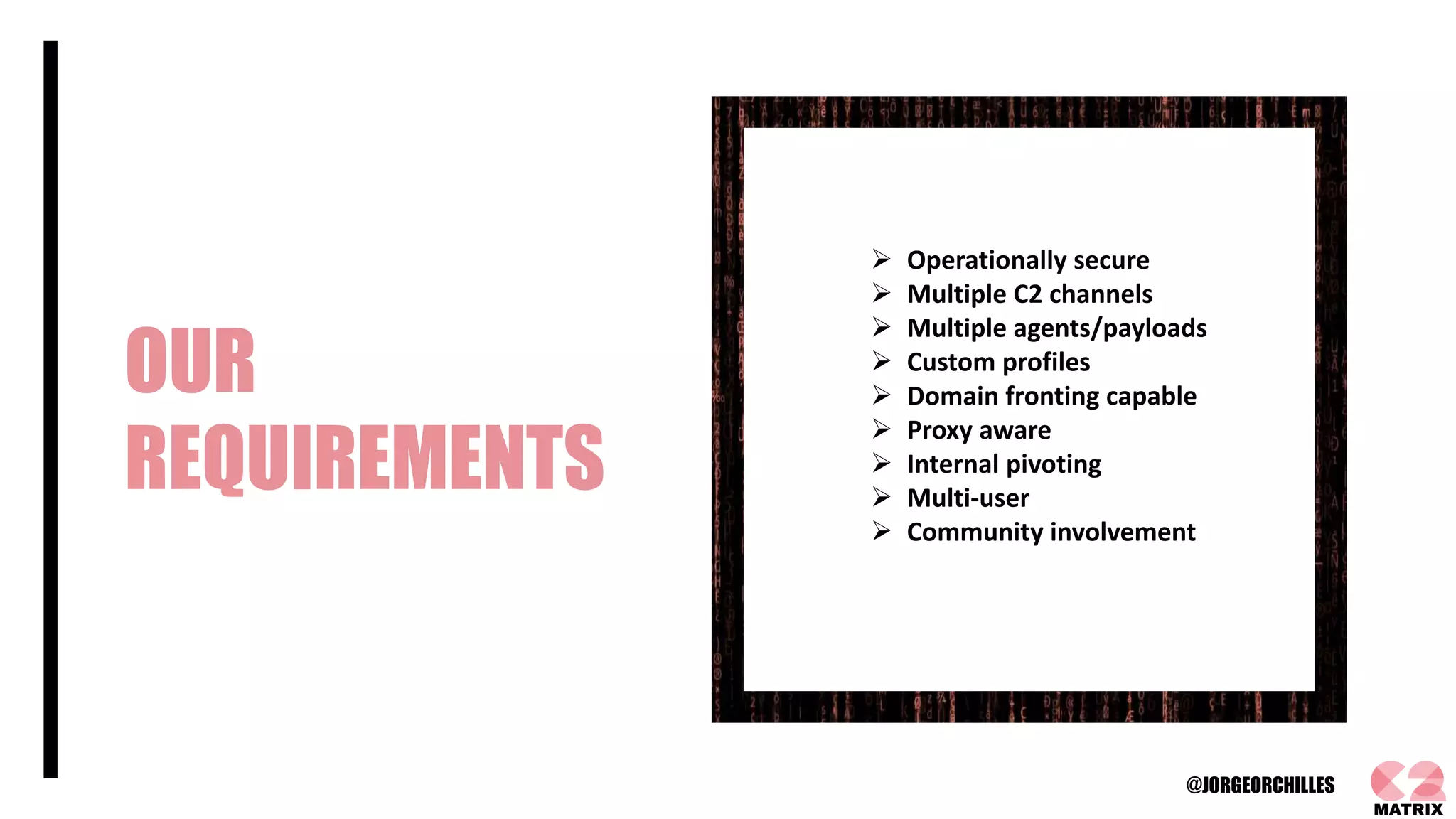 C2 Matrix A Comparison of Command and Control Frameworks | PPTX
